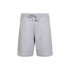 Dries Van Noten Men Melange Grey Cotton Fleece Bermuda Shorts